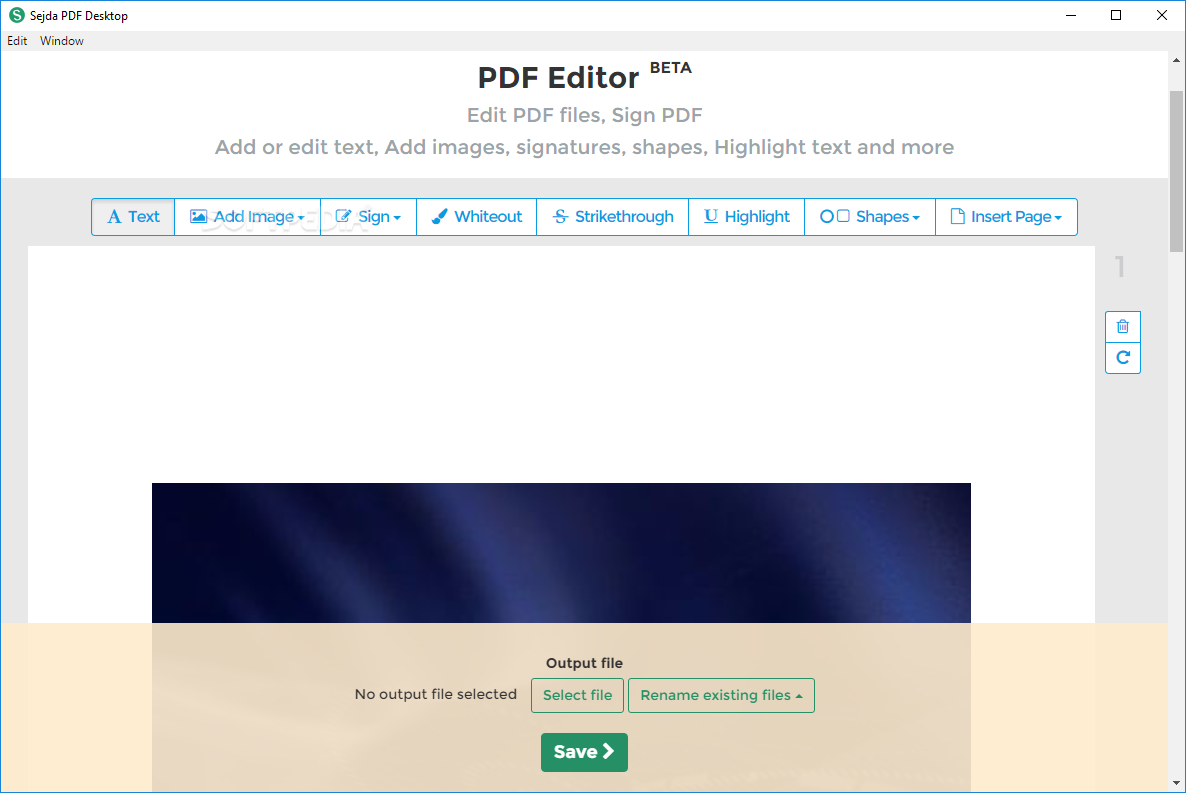 Sejda PDF Desktop Pro 7.6.5 download the new version for mac